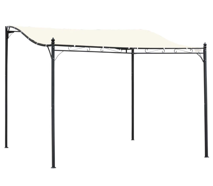 Pérgola Outsunny 3x3 m 84C 038 color crema