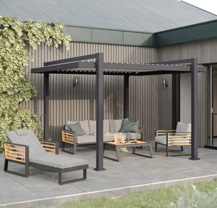 Pérgola bioclimática de aluminio NATERIAL Odyssea