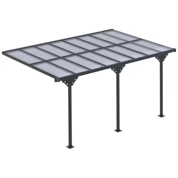 Pérgola de jardín ajustable de 4