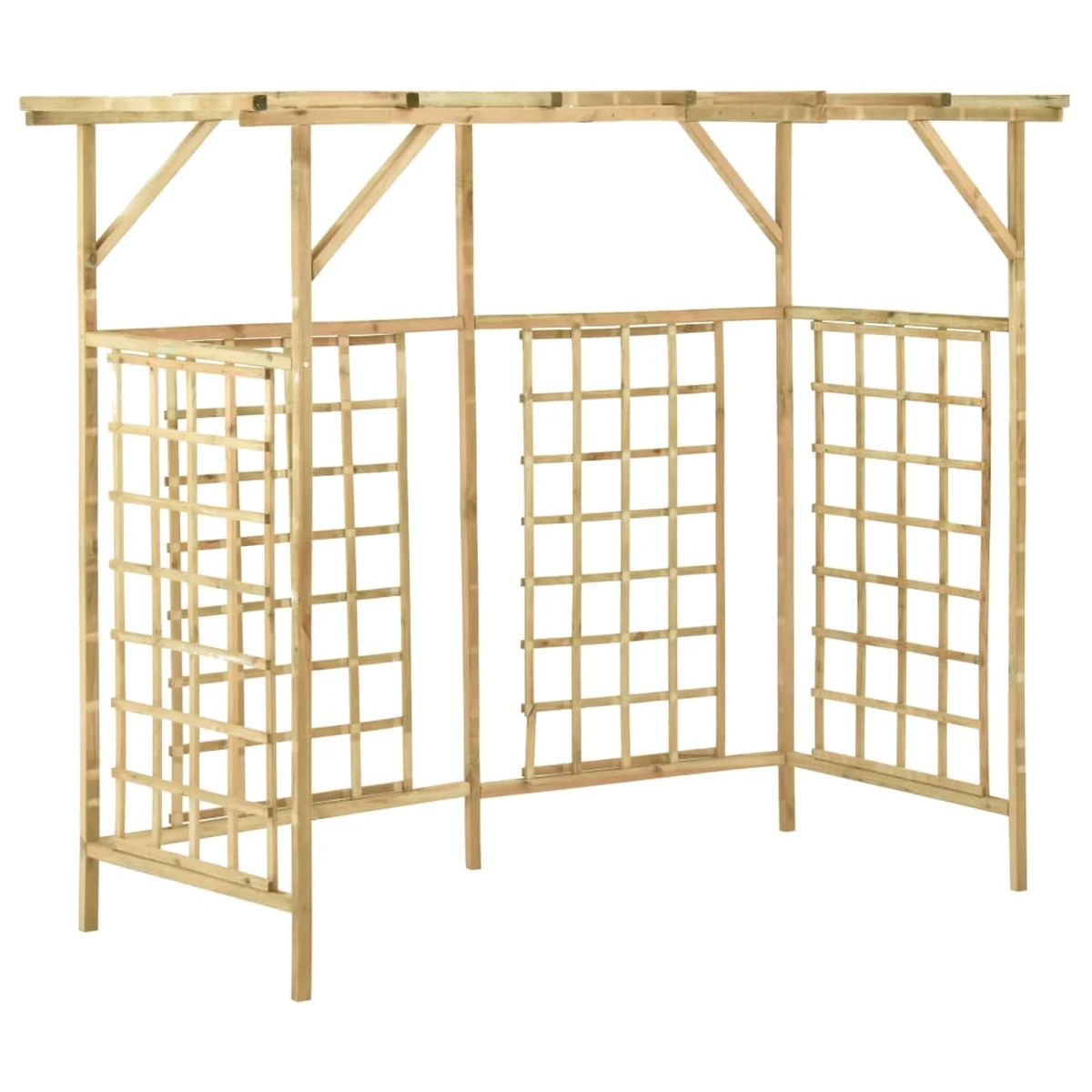 Pérgola de jardín para 3 macetas