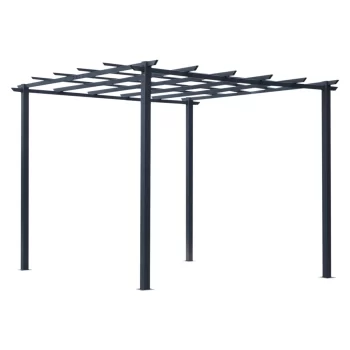 Pérgola independiente de estilo contemporáneo - terraza en azotea para decorar - dimensiones: 3 m x 3 m x 2