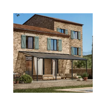 Pérgola pergofrance harmonie 3x8m - antracita